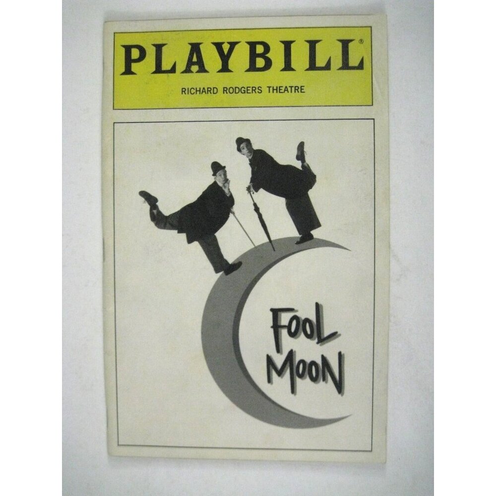 Fool Moon Playbill 1993 Richard Rogers Theatre David Shiner Bill Irwin Ramblers